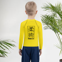 Kid's Boys Long Sleeve BJJ Rash Guard Jiu-Jitsu 017 - Golden Sun Boys Exclusive Jiu-Jitsu Kids Long Sleeve Rash Guard