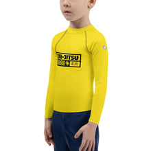 Kid's Boys Long Sleeve BJJ Rash Guard Jiu-Jitsu 017 - Golden Sun Boys Exclusive Jiu-Jitsu Kids Long Sleeve Rash Guard