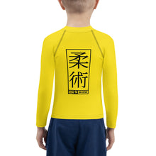 Kid's Boys Long Sleeve BJJ Rash Guard Jiu-Jitsu 017 - Golden Sun Boys Exclusive Jiu-Jitsu Kids Long Sleeve Rash Guard