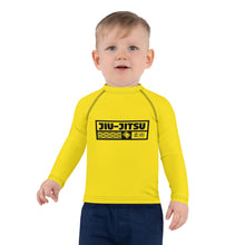Kid's Boys Long Sleeve BJJ Rash Guard Jiu-Jitsu 017 - Golden Sun Boys Exclusive Jiu-Jitsu Kids Long Sleeve Rash Guard