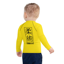 Kid's Boys Long Sleeve BJJ Rash Guard Jiu-Jitsu 017 - Golden Sun Boys Exclusive Jiu-Jitsu Kids Long Sleeve Rash Guard