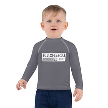 Kid's Boys Long Sleeve BJJ Rash Guard Jiu-Jitsu 019 - Charcoal Boys Exclusive Jiu-Jitsu Kids Long Sleeve Rash Guard