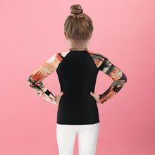 Kid's Girls Deer Forest BJJ Rash Guard: Unleash Nature's Power Deer Forest Exclusive Girls Kids Long Sleeve Rash Guard Swimwear