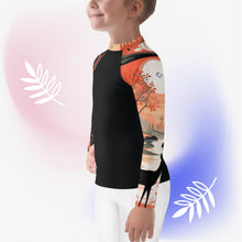 Kid's Girls Deer Forest BJJ Rash Guard: Unleash Nature's Power Deer Forest Exclusive Girls Kids Long Sleeve Rash Guard Swimwear
