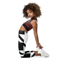 Kids' Girls Houndstooth Yoga Pants Leggings Exclusive Girls Houndstooth Kids Leggings