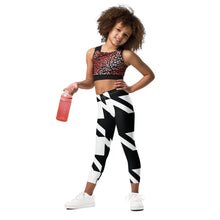 Kids' Girls Houndstooth Yoga Pants Leggings Exclusive Girls Houndstooth Kids Leggings