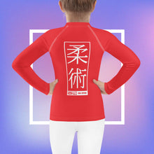 Kid's Girls Long Sleeve BJJ Rash Guard Jiu-Jitsu 001 - Scarlet Exclusive Girls Jiu-Jitsu Kids Long Sleeve Rash Guard