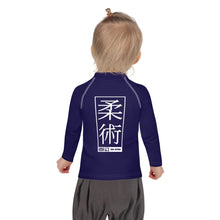 Kid's Girls Long Sleeve BJJ Rash Guard Jiu-Jitsu 002 - Midnight Blue Exclusive Girls Jiu-Jitsu Kids Long Sleeve Rash Guard