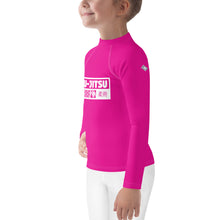 Kid's Girls Long Sleeve BJJ Rash Guard Jiu-Jitsu 003 - Hollywood Cerise Exclusive Girls Jiu-Jitsu Kids Long Sleeve Rash Guard