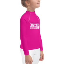 Kid's Girls Long Sleeve BJJ Rash Guard Jiu-Jitsu 003 - Hollywood Cerise Exclusive Girls Jiu-Jitsu Kids Long Sleeve Rash Guard
