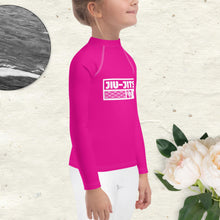 Kid's Girls Long Sleeve BJJ Rash Guard Jiu-Jitsu 003 - Hollywood Cerise Exclusive Girls Jiu-Jitsu Kids Long Sleeve Rash Guard