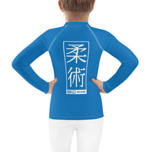 Kid's Girls Long Sleeve BJJ Rash Guard Jiu-Jitsu 004 - Azul Exclusive Girls Jiu-Jitsu Kids Long Sleeve Rash Guard