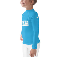 Kid's Girls Long Sleeve BJJ Rash Guard Jiu-Jitsu 005 - Cyan Exclusive Girls Jiu-Jitsu Kids Long Sleeve Rash Guard