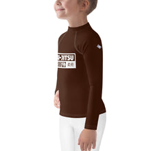 Kid's Girls Long Sleeve BJJ Rash Guard Jiu-Jitsu 006 - Chocolate Exclusive Girls Jiu-Jitsu Kids Long Sleeve Rash Guard