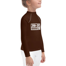 Kid's Girls Long Sleeve BJJ Rash Guard Jiu-Jitsu 006 - Chocolate Exclusive Girls Jiu-Jitsu Kids Long Sleeve Rash Guard