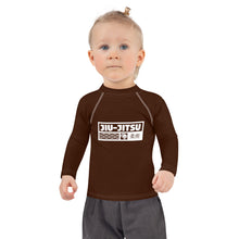 Kid's Girls Long Sleeve BJJ Rash Guard Jiu-Jitsu 006 - Chocolate Exclusive Girls Jiu-Jitsu Kids Long Sleeve Rash Guard