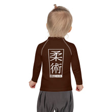 Kid's Girls Long Sleeve BJJ Rash Guard Jiu-Jitsu 006 - Chocolate Exclusive Girls Jiu-Jitsu Kids Long Sleeve Rash Guard