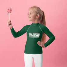Kid's Girls Long Sleeve BJJ Rash Guard Jiu-Jitsu 008 - Sherwood Forest Exclusive Girls Jiu-Jitsu Kids Long Sleeve Rash Guard