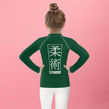 Kid's Girls Long Sleeve BJJ Rash Guard Jiu-Jitsu 008 - Sherwood Forest Exclusive Girls Jiu-Jitsu Kids Long Sleeve Rash Guard