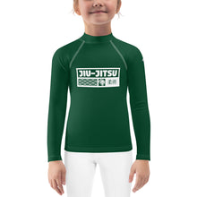 Kid's Girls Long Sleeve BJJ Rash Guard Jiu-Jitsu 008 - Sherwood Forest Exclusive Girls Jiu-Jitsu Kids Long Sleeve Rash Guard