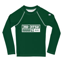 Kid's Girls Long Sleeve BJJ Rash Guard Jiu-Jitsu 008 - Sherwood Forest Exclusive Girls Jiu-Jitsu Kids Long Sleeve Rash Guard