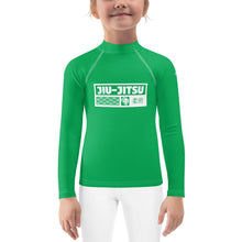 Kid's Girls Long Sleeve BJJ Rash Guard Jiu-Jitsu 009 - Jade Exclusive Girls Jiu-Jitsu Kids Long Sleeve Rash Guard