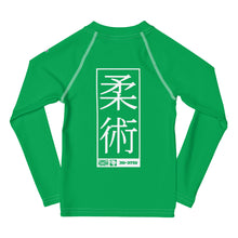 Kid's Girls Long Sleeve BJJ Rash Guard Jiu-Jitsu 009 - Jade Exclusive Girls Jiu-Jitsu Kids Long Sleeve Rash Guard