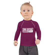 Kid's Girls Long Sleeve BJJ Rash Guard Jiu-Jitsu 013 - Tyrian Purple Exclusive Girls Jiu-Jitsu Kids Long Sleeve Rash Guard