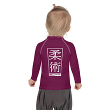 Kid's Girls Long Sleeve BJJ Rash Guard Jiu-Jitsu 013 - Tyrian Purple Exclusive Girls Jiu-Jitsu Kids Long Sleeve Rash Guard