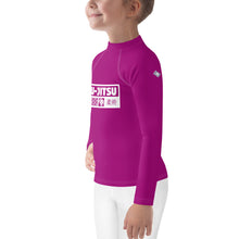 Kid's Girls Long Sleeve BJJ Rash Guard Jiu-Jitsu 014 - Fresh Eggplant Exclusive Girls Jiu-Jitsu Kids Long Sleeve Rash Guard