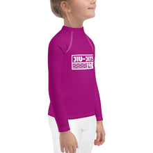 Kid's Girls Long Sleeve BJJ Rash Guard Jiu-Jitsu 014 - Fresh Eggplant Exclusive Girls Jiu-Jitsu Kids Long Sleeve Rash Guard