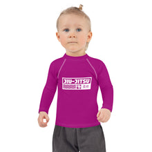 Kid's Girls Long Sleeve BJJ Rash Guard Jiu-Jitsu 014 - Fresh Eggplant Exclusive Girls Jiu-Jitsu Kids Long Sleeve Rash Guard