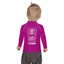 Kid's Girls Long Sleeve BJJ Rash Guard Jiu-Jitsu 014 - Fresh Eggplant Exclusive Girls Jiu-Jitsu Kids Long Sleeve Rash Guard