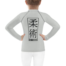 Dynamic Style: Kid's Girls Long Sleeve BJJ Rash Guard Jiu-Jitsu 018 - Smoke Exclusive Girls Jiu-Jitsu Kids Long Sleeve Rash Guard