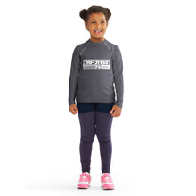 Kid's Girls Long Sleeve BJJ Rash Guard Jiu-Jitsu 019 - Charcoal Exclusive Girls Jiu-Jitsu Kids Long Sleeve Rash Guard