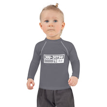 Kid's Girls Long Sleeve BJJ Rash Guard Jiu-Jitsu 019 - Charcoal Exclusive Girls Jiu-Jitsu Kids Long Sleeve Rash Guard