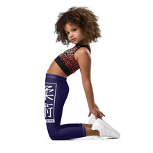 Kids' Girls Yoga Pants Workout Leggings Jiu-Jitsu 002 Midnight Blue Exclusive Girls Jiu-Jitsu Kids Leggings