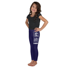 Kids' Girls Yoga Pants Workout Leggings Jiu-Jitsu 002 Midnight Blue Exclusive Girls Jiu-Jitsu Kids Leggings