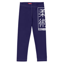 Kids' Girls Yoga Pants Workout Leggings Jiu-Jitsu 002 Midnight Blue Exclusive Girls Jiu-Jitsu Kids Leggings