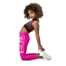 Kid's Girls Yoga Pants Workout Leggings Jiu-Jitsu 003 - Hollywood Cerise Exclusive Girls Jiu-Jitsu Kids Leggings
