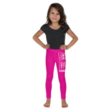 Kid's Girls Yoga Pants Workout Leggings Jiu-Jitsu 003 - Hollywood Cerise Exclusive Girls Jiu-Jitsu Kids Leggings