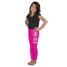 Kid's Girls Yoga Pants Workout Leggings Jiu-Jitsu 003 - Hollywood Cerise Exclusive Girls Jiu-Jitsu Kids Leggings