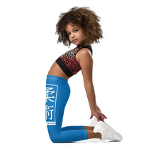 Kids' Girls Yoga Pants Workout Leggings Jiu-Jitsu 004 - Azul Exclusive Girls Jiu-Jitsu Kids Leggings