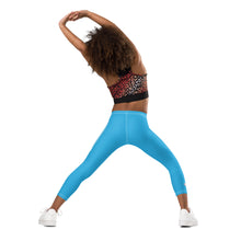 Kids' Girls Yoga Pants Workout Leggings Jiu-Jitsu 005 - Cyan Exclusive Girls Jiu-Jitsu Kids Leggings