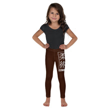 Kids' Girls Yoga Pants Workout Leggings Jiu-Jitsu 006 - Chocolate Exclusive Girls Jiu-Jitsu Kids Leggings
