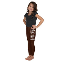 Kids' Girls Yoga Pants Workout Leggings Jiu-Jitsu 006 - Chocolate Exclusive Girls Jiu-Jitsu Kids Leggings