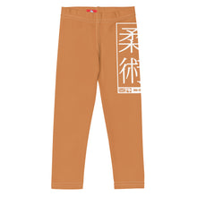 Kids' Girls Yoga Pants Workout Leggings Jiu-Jitsu 007 - Raw Sienna Exclusive Girls Jiu-Jitsu Kids Leggings