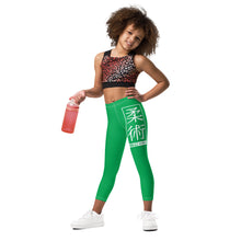 Kids' Girls Yoga Pants Workout Leggings Jiu-Jitsu 009 - Jade Exclusive Girls Jiu-Jitsu Kids Leggings