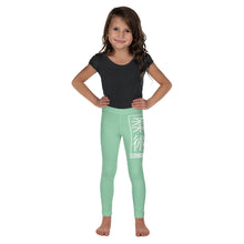 Kids' Girls Yoga Pants Workout Leggings Jiu-Jitsu 010 - Vista Blue Exclusive Girls Jiu-Jitsu Kids Leggings