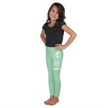 Kids' Girls Yoga Pants Workout Leggings Jiu-Jitsu 010 - Vista Blue Exclusive Girls Jiu-Jitsu Kids Leggings